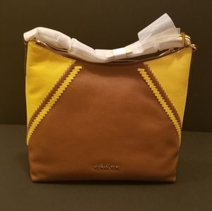 NWT MK Karson Large Shoulder Bag lugg/citrus